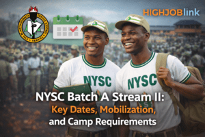 NYSC 2026 Batch A Stream II Key Dates, Mobilization, and Camp Requirements