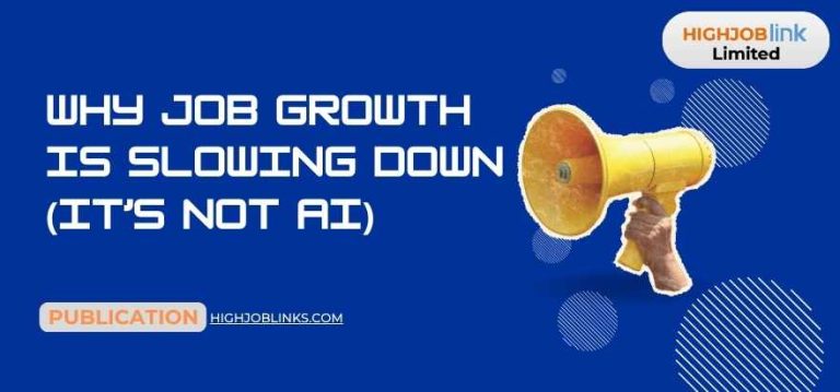 Why Job Growth Is Slowing Down (It’s Not AI)
